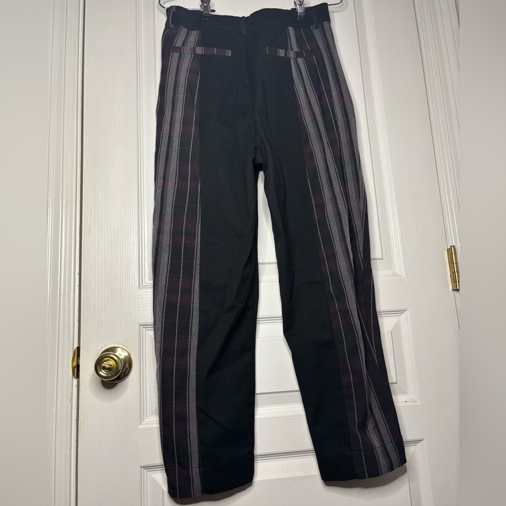 Disturbia Pants - Gambit Spliced Check Tapered Trousers - Picture 2 of 7